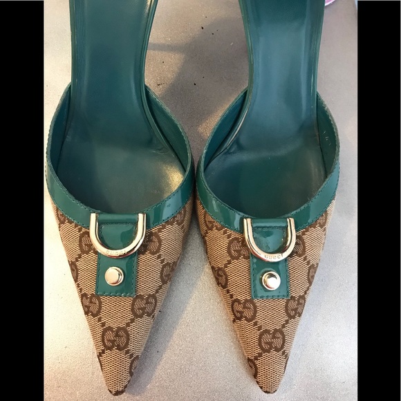 turquoise gucci shoes